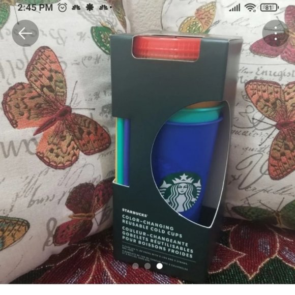 Starbucks Color Changing Cold Cups - set of 5 - Picture 3 of 3